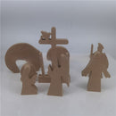 Easter Scene Wooden Decoration