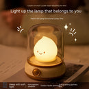 Retro Mini LED Night Lamp – Cozy USB Rechargeable Desk Light
