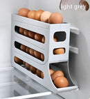 4-Layer Rolling Egg Organizer – Space-Saving Fridge Storage Solution