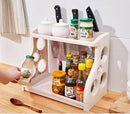Multi-Layer Kitchen Storage Shelf – Space-Saving Counter Organizer