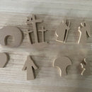 Easter Scene Wooden Decoration