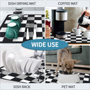 Super Absorbent Dish Drying Mat – Fast Dry Kitchen Counter Protector