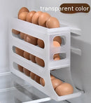 4-Layer Rolling Egg Organizer – Space-Saving Fridge Storage Solution