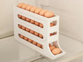 4-Layer Rolling Egg Organizer – Space-Saving Fridge Storage Solution