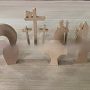 Easter Scene Wooden Decoration