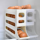 4-Layer Rolling Egg Organizer – Space-Saving Fridge Storage Solution