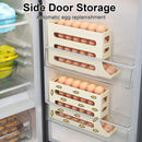 4-Layer Rolling Egg Organizer – Space-Saving Fridge Storage Solution