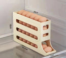 4-Layer Rolling Egg Organizer – Space-Saving Fridge Storage Solution