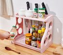 Multi-Layer Kitchen Storage Shelf – Space-Saving Counter Organizer