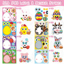 320 Easter Egg Animal Stickers Make Your Own Easter Egg Face Stickers DIY Easter Basket Stuffing Game School Goody Bag Reward Party Favor Supply